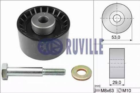 Ruville 55898 - Deflection / Guide Pulley, timing belt motal.fi