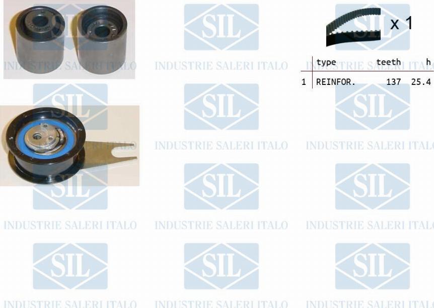 Saleri SIL TK1234 - Timing Belt Set motal.fi