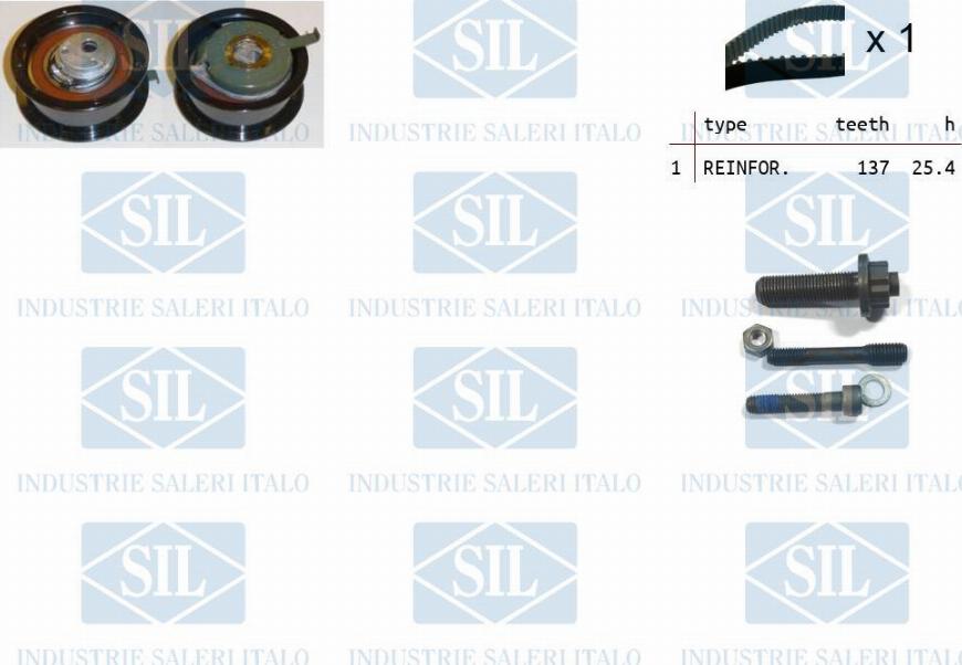 Saleri SIL TK1225 - Timing Belt Set motal.fi