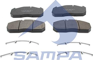 Sampa 096.602 - Brake Pad Set, disc brake motal.fi