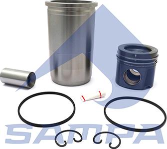 Sampa 010.1655 - Repair Set, piston / sleeve motal.fi