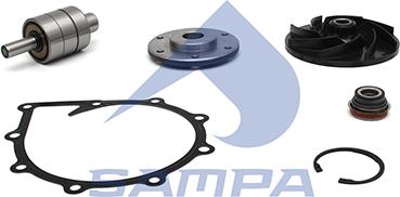 Sampa 020.718 - Repair Kit, water pump motal.fi