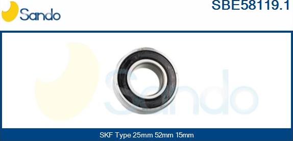 Sando SBE58119.1 - Bearing motal.fi