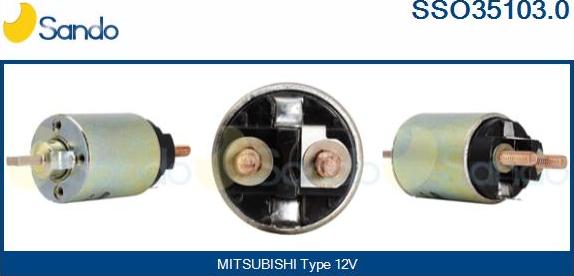 Sando SSO35103.0 - Solenoid Switch, starter motal.fi