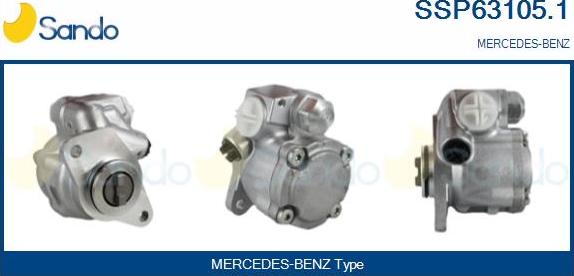 Sando SSP63105.1 - Hydraulic Pump, steering system motal.fi