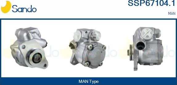 Sando SSP67104.1 - Hydraulic Pump, steering system motal.fi