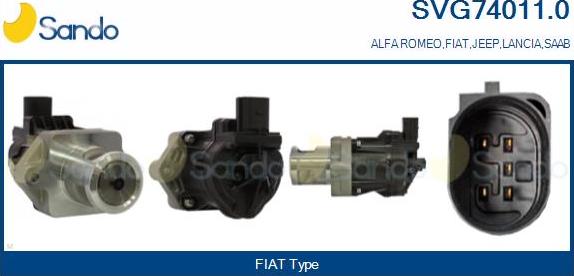 Sando SVG74011.0 - EGR Valve motal.fi