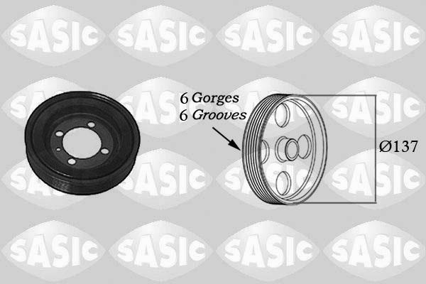 Sasic 2156015 - Belt Pulley, crankshaft motal.fi