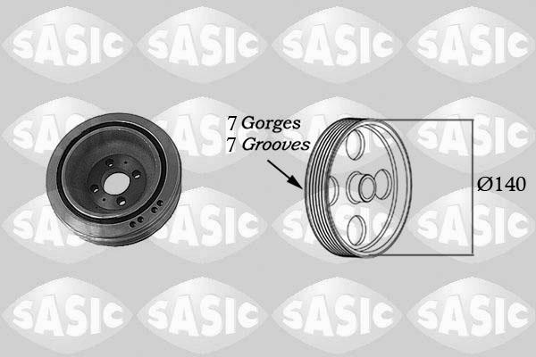 Sasic 2156032 - Belt Pulley, crankshaft motal.fi