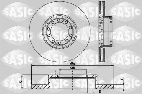 Sasic T611002 - Brake Disc motal.fi