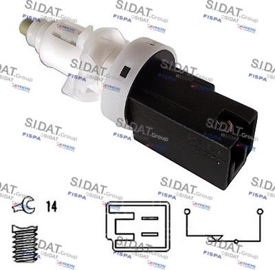 Sidat 5.140033A2 - Brake Light Switch / Clutch motal.fi