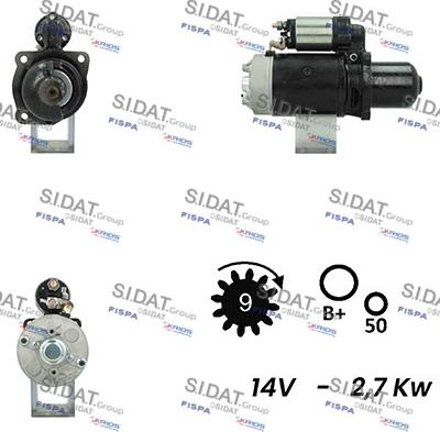 Sidat S12BH0668A2 - Starter motal.fi