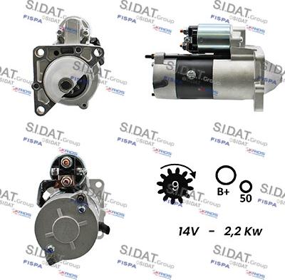 Sidat S12MH0150A2 - Starter motal.fi