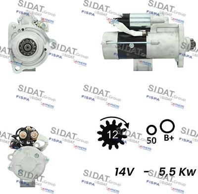 Sidat S12MH0780A2 - Starter motal.fi