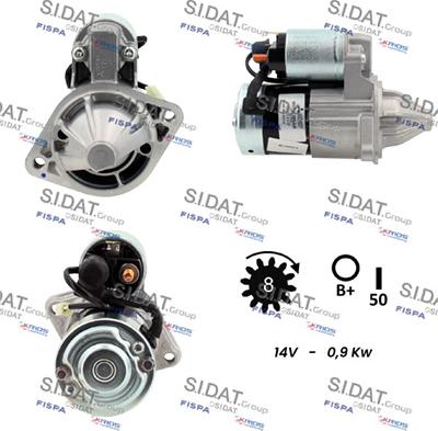 Sidat S12MH0726 - Starter motal.fi