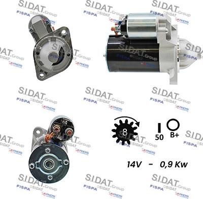 Sidat S12VA0554 - Starter motal.fi