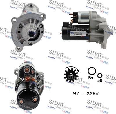 Sidat S12VA0238 - Starter motal.fi