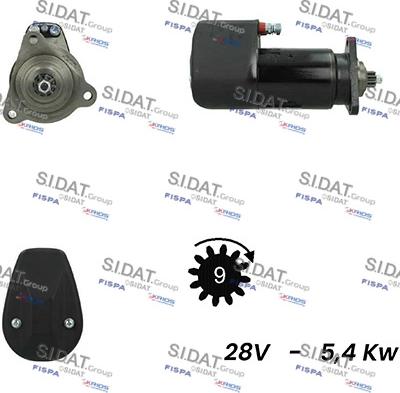 Sidat S24BH0058A2 - Starter motal.fi