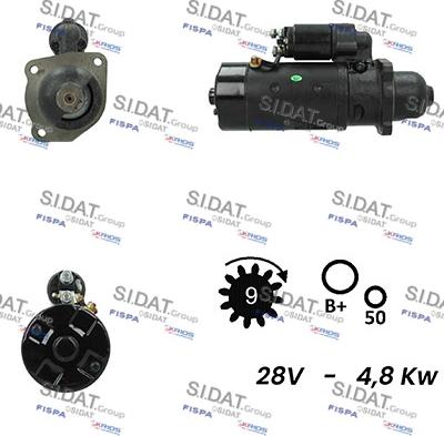 Sidat S24BH0130A2 - Starter motal.fi