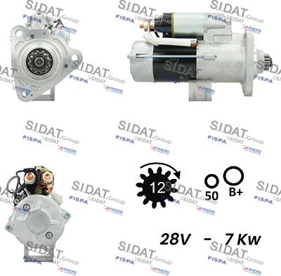 Sidat S24MH0071 - Starter motal.fi