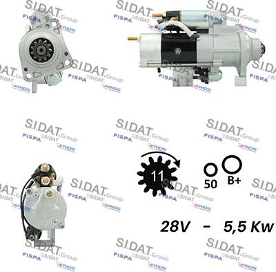 Sidat S24MH0077 - Starter motal.fi