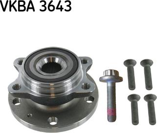 SKF VKBA 3643 - Bearing Kit, wheel hub motal.fi