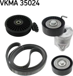 SKF VKMA 35024 - V-Ribbed Belt Set motal.fi