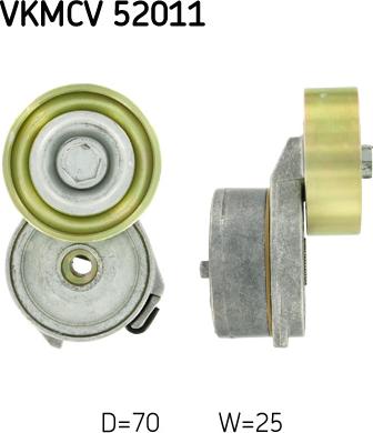 SKF VKMCV 52011 - Pulley, v-ribbed belt motal.fi