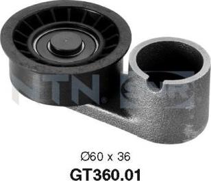 SNR GT360.01 - Tensioner Pulley, timing belt motal.fi