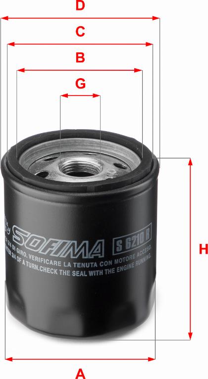 Sofima S 6210 R - Oil Filter motal.fi