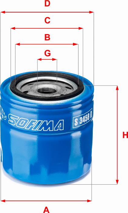 Sofima S 3458 R - Oil Filter motal.fi