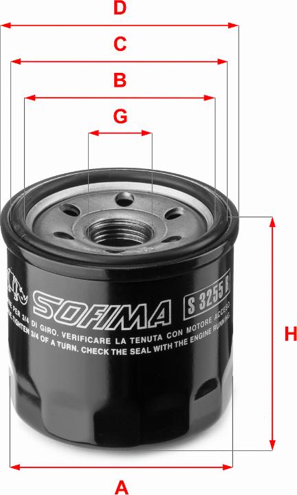 Sofima S 3255 R - Oil Filter motal.fi