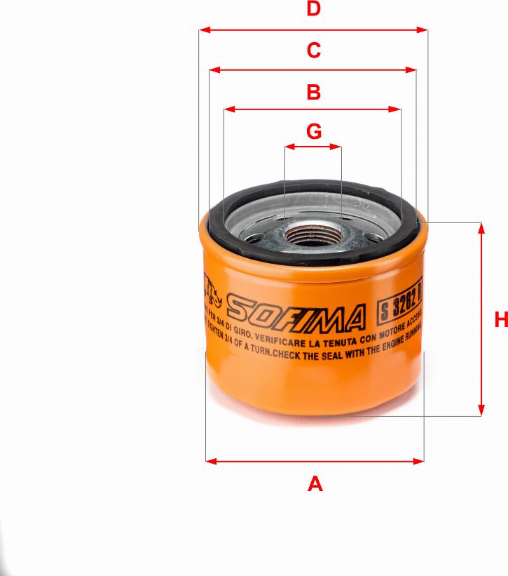 Sofima S 3262 R - Oil Filter motal.fi