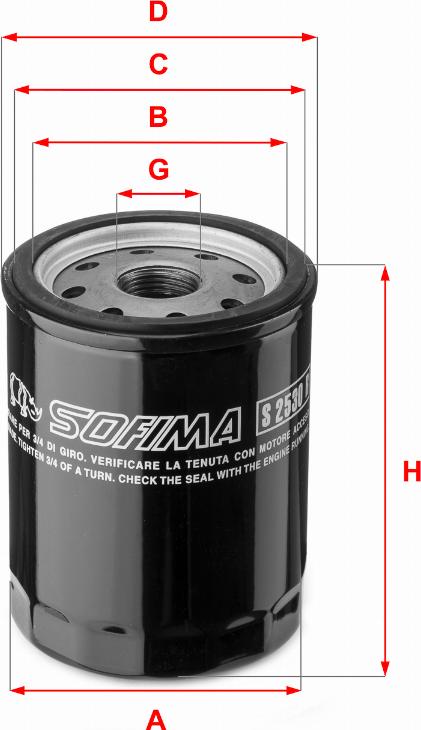 Sofima S 2530 R - Oil Filter motal.fi