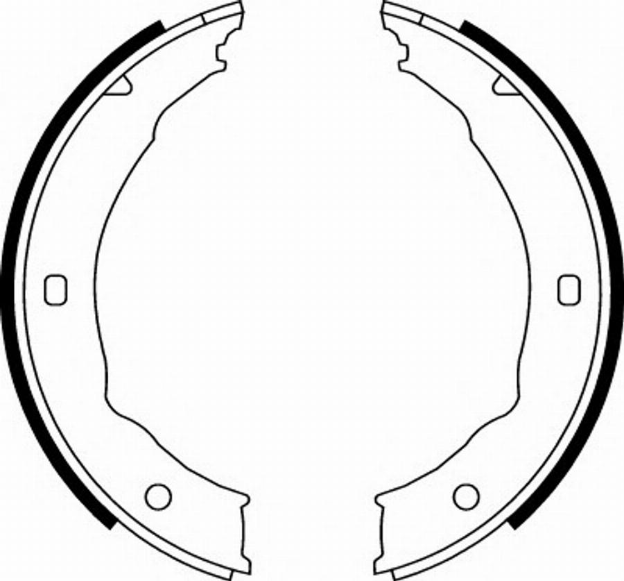 Spidan 33955 - Brake Shoe Set, parking brake motal.fi