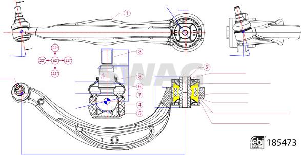 Swag 33 10 9935 - Track Control Arm motal.fi