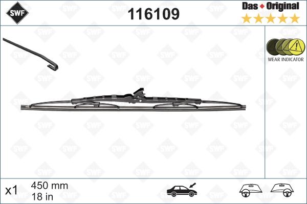 SWF 116109 - Wiper Blade motal.fi