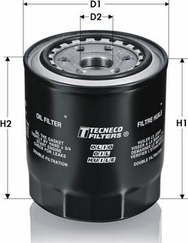 Tecneco Filters OL1216-T - Oil Filter motal.fi