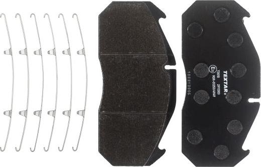 Textar 2911303 - Brake Pad Set, disc brake motal.fi