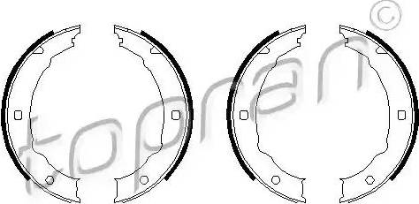 Topran 720 353 - Brake Shoe Set, parking brake motal.fi