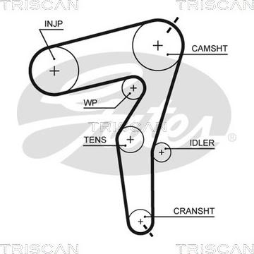 Triscan 8645 5650xs - Timing Belt motal.fi