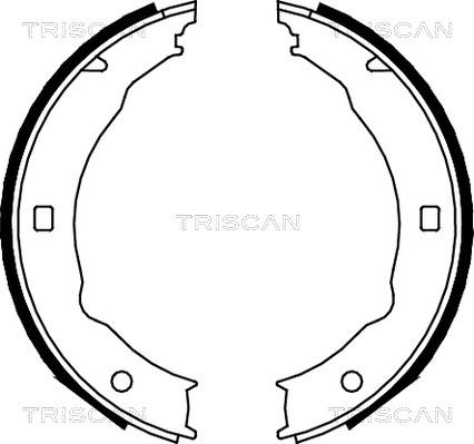 Triscan 8100 28050 - Brake Shoe Set, parking brake motal.fi