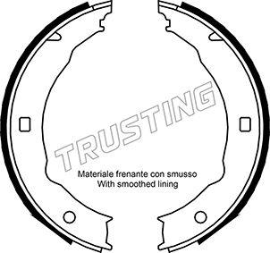 Trusting 079.193 - Brake Shoe Set, parking brake motal.fi