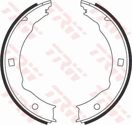 TRW GS8683 - Brake Shoe Set, parking brake motal.fi