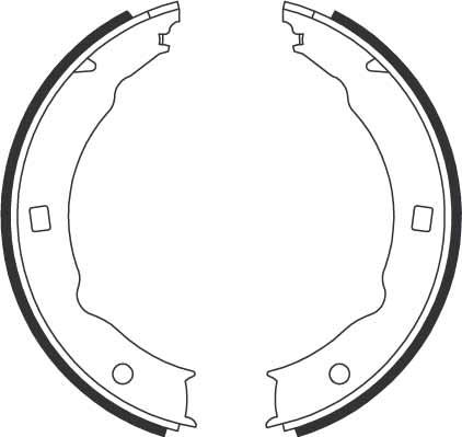 TRW GS8683 - Brake Shoe Set, parking brake motal.fi