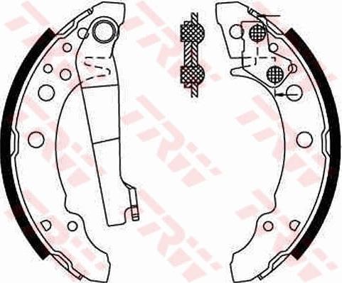 TRW GS8166 - Brake Shoe Set motal.fi