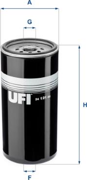 UFI 24.121.00 - Fuel filter motal.fi