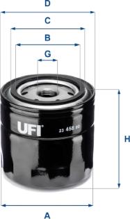 UFI 23.458.00 - Oil Filter motal.fi