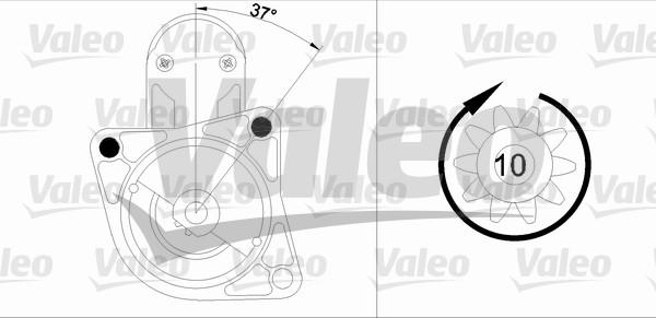 Valeo 455915 - Starter motal.fi