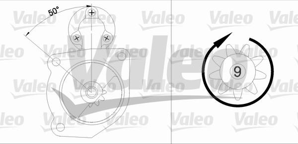 Valeo 455516 - Starter motal.fi